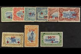 CONGO 1918 Red Cross Fund Set, COB 72/80, Fine Mint. (9 Stamps) For More Images, Please Visit Http://www.sandafayre.com/ - Sonstige & Ohne Zuordnung