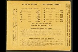 CONGO 1937 120f. Booklet, COB A5, Complete With Interleaving, Staples Removed, Fresh. For More Images, Please Visit Http - Andere & Zonder Classificatie