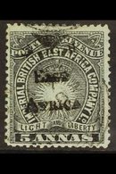 1895 5a Black On Grey-blue, SG 40, Very Fine Used. For More Images, Please Visit Http://www.sandafayre.com/itemdetails.a - Britisch-Ostafrika