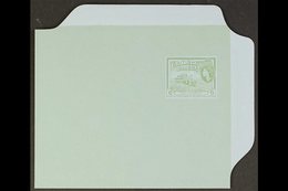 1960 6c Green On Light Blue Paper Air Letter With MISSING INSCRIPTIONS & INSTRUCTIONS (black Printing), Very Eye-catchin - Guayana Británica (...-1966)