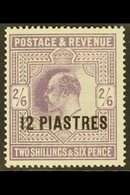 1912 12pi On 2s6d Dull Reddish Purple, SG 33, Lightly Hinged Mint For More Images, Please Visit Http://www.sandafayre.co - Brits-Levant