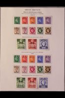 ERITREA 1948-1950 COMPLETE RUN Of Surcharged GB KGVI Sets, SG E1/E32, Very Fine Mint. Fresh And Attractive! (33 Stamps)  - Africa Oriental Italiana