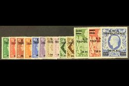 TRIPOLITANIA 1948 B.M.A. Surcharge Set Complete, SG T1/13, Very Fine Never Hinged Mint. (13 Stamps) For More Images, Ple - Italian Eastern Africa