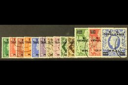 TRIPOLITANIA 1950 B.A. Surcharge Set Complete, SG T14/26, Very Fine Used. (13 Stamps) For More Images, Please Visit Http - Africa Oriental Italiana