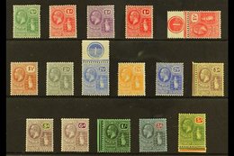 1922-28 Multi Script Watermark Definitive Set, SG 86/101, Some As Marginal Or Control Singles, Superb Very Lightly Hinge - Britse Maagdeneilanden