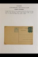 JAPANESE OCCUPATION JAPANESE POSTAL ADMINISTRATION 1943 Collection Of Fine Unused Postal Stationery Items Written Up In  - Birma (...-1947)