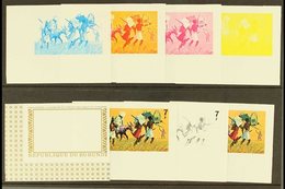 1973 IMPERF PROGRESSIVE COLOUR PROOFS Proofs The 7f Exploration Issue (SG 798, Michel 912A, Scott 423) - Eight Different - Other & Unclassified