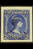 ESSAY American Bank Note Co. Imperf Essay Depicting Image Of Minerva And Inscribed "EXPERIMENT / SPECIMEN" With Value "2 - Andere & Zonder Classificatie