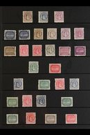 1893-1919 OLD TIME MINT COLLECTION Presented On A Stock Page That Includes 1893-1900 Perf 12 X 11½ 1d Brown, 1d Blue & 1 - Cookeilanden