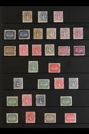 1893-1919 OLD TIME MINT COLLECTION Presented On A Stock Page That Includes 1893-1900 Perf 12 X 11½ 1d Brown, 1d Blue & 1 - Cook