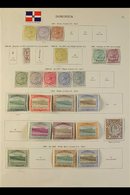 1877-1936 OLD TIME MINT COLLECTION Presented On Printed "New Ideal" Album Pages. Includes QV Selection To 4d (CC Wmks Ar - Dominica (...-1978)