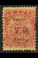 1874 12c On 6d Rose With Type 5 Opt, SG 18, Used Reperfed At Right & Thinned, Still Attractive For This Issue. Cat £250. - Fidschi-Inseln (...-1970)