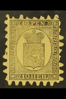 1871 10p Black On Buff Roul Type Ii (SG 57, Michel 7 By), Mint, Small Faults, Fresh, Cat 1,400 Euro = £1,200+. For More  - Sonstige & Ohne Zuordnung