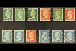 1923-26 PASTEUR Definitive Complete Set, Yv 170/81, Never Hinged Mint (12 Stamps) For More Images, Please Visit Http://w - Sonstige & Ohne Zuordnung