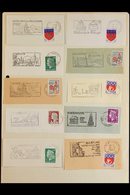 1960s-70s POSTMARK COLLECTION - CHURCHES An Interesting Collection Of Issues On Pieces, Each Issue Tied By Cancels Incor - Otros & Sin Clasificación