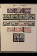 FRENCH WEST AFRICA 1944-59 COMPLETE MINT/NHM COLLECTION On Printed Pages With No Spaces Left To Fill Inc Airs, M/s, Dues - Other & Unclassified