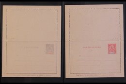 GABON 1905-1920. POSTAL STATIONERY LETTER CARDS SELECTION. Includes 1905 15c & 25c, 1906 10c, 1917-20 10c & 10c+10c Fine - Sonstige & Ohne Zuordnung