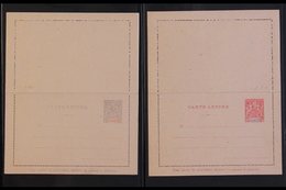 GABON 1905-1920. POSTAL STATIONERY LETTER CARDS SELECTION. Includes 1905 15c & 25c, 1906 10c, 1917-20 10c & 10c+10c Fine - Andere & Zonder Classificatie