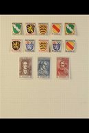 FRENCH ZONE 1945-1949 ATTRACTIVE MINT COLLECTION On Album Pages, All Different, Includes General Issues, BADEN 1948 & 19 - Other & Unclassified