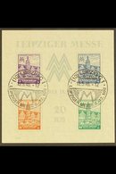 RUSSIAN ZONE WEST SAXONY 1946 Leipzig Fair Miniature Sheet (Mi Block 5, SG MSRD51), With Leipziger Messe Special Cancel. - Other & Unclassified