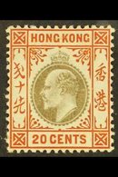 1904 20c Slate And Chestnut, Wmk MCA, SG 83, Fine And Fresh Mint. For More Images, Please Visit Http://www.sandafayre.co - Other & Unclassified