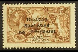 1922 2s6d Sepia-brown Dollard Overprint NISSEN RE-ENTRY (position R. 1/3 Plate 2/4 R), Hibernian T12a, Fine Mint, A Few  - Andere & Zonder Classificatie