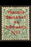 1922 4d Grey-green Dollar CARMINE OVERPRINT, SG 6c, Very Fine Cds Used, Fresh. For More Images, Please Visit Http://www. - Otros & Sin Clasificación