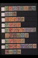 1922-1923 OVERPRINTS FINE USED COLLECTION On A Stock Page, All Different, Includes 1922 Dollard Opts Set, Plus Opts In R - Autres & Non Classés