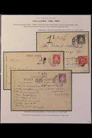 POSTAGE DUE CARDS & COVER 1942-1948 Includes Cover To England Bearing 2d Map, GB 1d Postage Due And With "1d TO PAY" Han - Andere & Zonder Classificatie