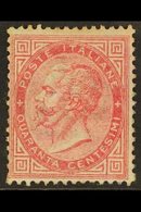 1863-65 40c Rose, SG 14, Unused No Gum, Tiny Imperfections, Cat £7,000. For More Images, Please Visit Http://www.sandafa - Ohne Zuordnung