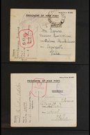 1942-47 WWII PRISONER OF WAR POST A Small Collection Of Censored Covers/cards From A Selection Of P.O.W. Camps In Great  - Ohne Zuordnung