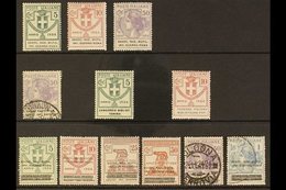 FRANCHISE STAMPS 1924 Mint & Used All Different Group On A Stock Card, Includes Assoc. Naz. Mutil. Inv. Guerra - Roma, C - Zonder Classificatie