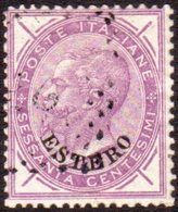 LEVANT - GENERAL ISSUES 1874 60c Lilac, Sass 8, Fine Used With Neat Light Cancel. Cat €400 (£340) For More Images, Pleas - Andere & Zonder Classificatie