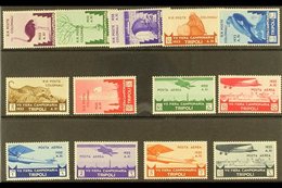 TRIPOLITANIA 1933 Seventh Tripoli Fair complete Set Including Airs, SG 158/70 (Sassone Libya 118/24 & A8/13), Never Hing - Sonstige & Ohne Zuordnung