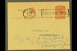 1955 (8 Mar) Locally Addressed 1d QEII Postal Card With Fine "PRINCESS ALICE APPEAL" Slogan Cancel. For More Images, Ple - Jamaïque (...-1961)