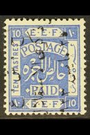 1923 10p Independence Commem, Ovptd In Black Reading Downwards, SG 107A, Very Fine Mint. For More Images, Please Visit H - Jordanien