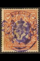 1904 50r Grey And Red Brown, Wmk MCA, Ed VII, SG 33, Very Fine Used With Neat East Africa Court Violet Fiscal Cancel. Fo - Vide