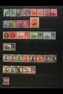 1929-1945 FINE USED COLLECTION On A Stock Page, All Different, Inc 1929-37 Most Vals To 4a, 8a, 12a & 2r, 1939 Set (ex 4 - Kuwait