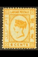 1880-82 6c. Orange-brown, SG 6, Fine Mint. For More Images, Please Visit Http://www.sandafayre.com/itemdetails.aspx?s=63 - North Borneo (...-1963)