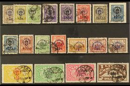 1924 (FEB-MAR) War Orphans Fund Complete Postage And Air Surcharges Set, Including Both Types 10c+10c And 25c+25c, SG 22 - Lituanie