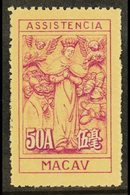 1945-47 50a Lilac And Buff, Charity Tax, Perf 11½, Hong Kong Printing, SG C414, Very Fine Never Hinged Mint, Without Gum - Other & Unclassified