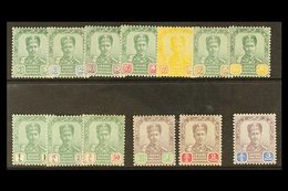 JOHORE 1896-99 Set To $3, SG 39/51, Fine Mint. (13 Stamps) For More Images, Please Visit Http://www.sandafayre.com/itemd - Autres & Non Classés