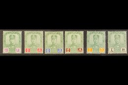 JOHORE 1922 - 41 $1 To $10 Complete, Sultan Abrahim. SG 120/125, Very Fine Mint. (6 Stamps) For More Images, Please Visi - Other & Unclassified