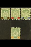 KELANTAN 1911 $1 Green And Brown To $25 Green And Orange, SG 9a - 12, Very Fine Mint. (4 Stamps) For More Images, Please - Sonstige & Ohne Zuordnung