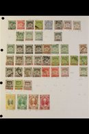 KELANTAN 1911-1980 MINT & USED COLLECTION On Leaves, Includes 1911-15 Vals To $5 Mint, 1921-28 Vals To $1 Mint, 1922 4c  - Autres & Non Classés