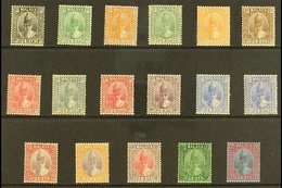 PERAK 1938-41 Definitives Set To $1, SG 103/19, Very Fine Mint. Fresh And Attractive! (17 Stamps) For More Images, Pleas - Other & Unclassified