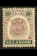 SELANGOR 1895 50c Dull Purple And Greenish Black, SG 59, Very Fine Mint. For More Images, Please Visit Http://www.sandaf - Andere & Zonder Classificatie