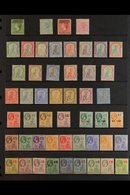 1876-1958 ALL DIFFERENT MINT COLLECTION Note QV Including 1876 6d And 1884 1d; Good "Device Of The Colony" Ranges With 1 - Montserrat