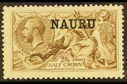 1916 - 23 2s 6d Pale Brown, Bradbury Seahorse, SG 25, Very Fine Mint. For More Images, Please Visit Http://www.sandafayr - Nauru