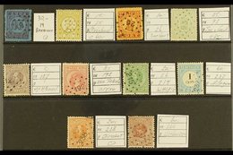 1869-1891 NUMERAL POSTMARKS. An Interesting Selection Of Very Fine Used Stamps, Each Selected For Nice Numeral Cancellat - Andere & Zonder Classificatie